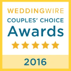 The weddingwire couples ' choice awards logo for 2016