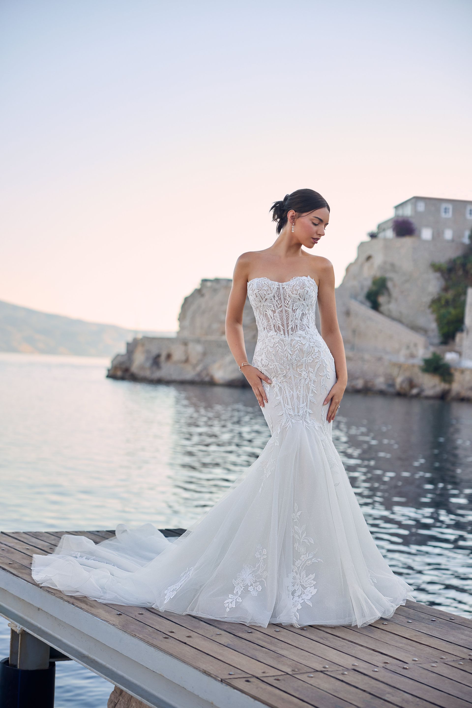 Sophia Tolli Wedding Gown Y3185 at Fifi's Bridal in Elmhurst, Il