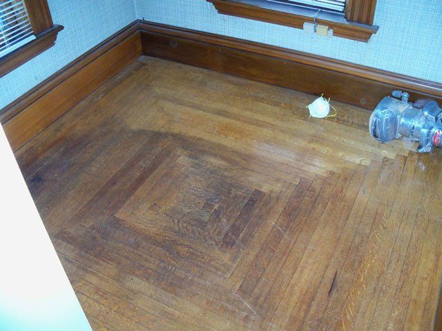 Before Image of Wood Floor-Westmoreland, NH-Fissette Floor Sanding