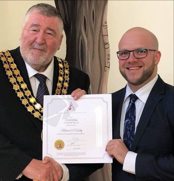 Handing over the letter