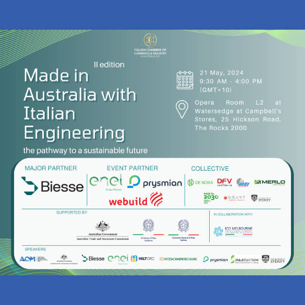 Made in Australia with Italian Engineering: the pathway to a sustainable future