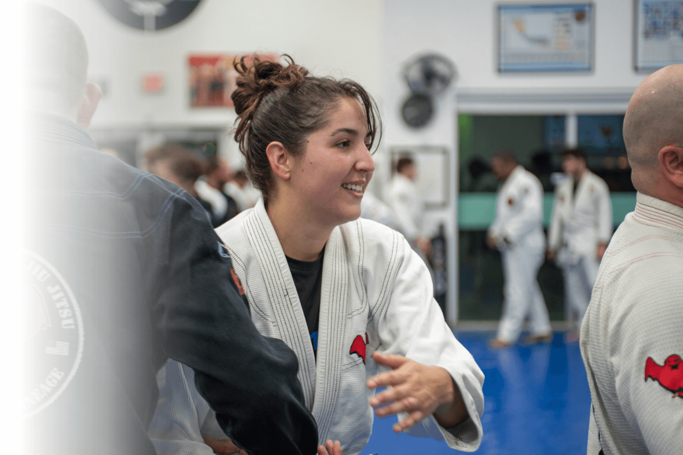 Students in class at Carlson Gracie Miami