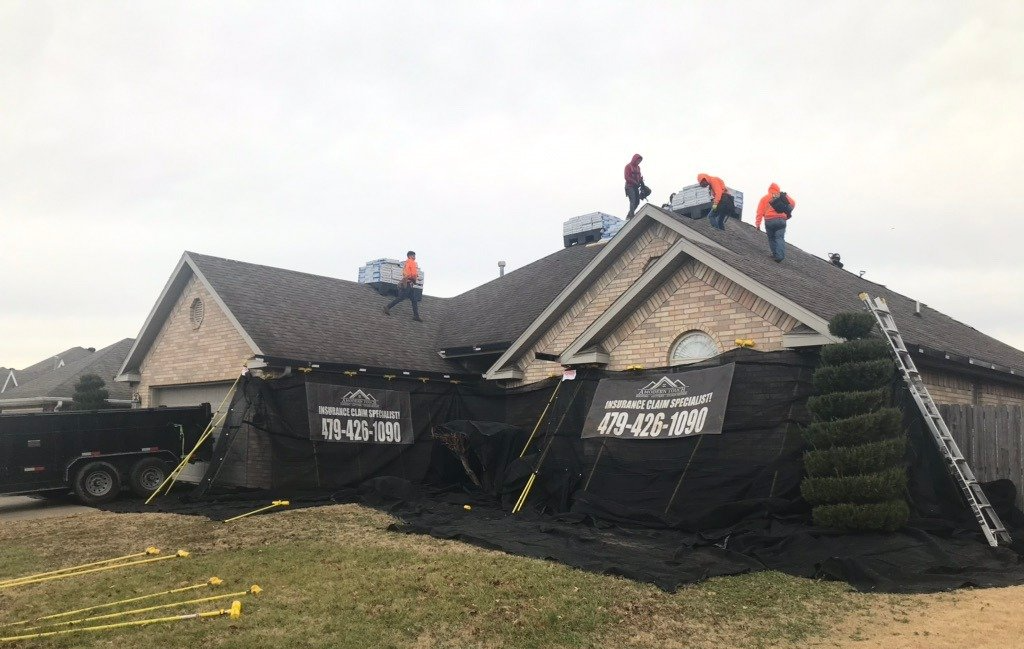 Protected home getting a roof replacement by a modern touch