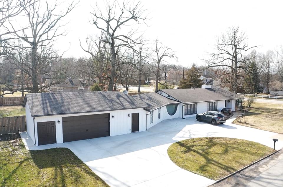 garage added on by a modern touch