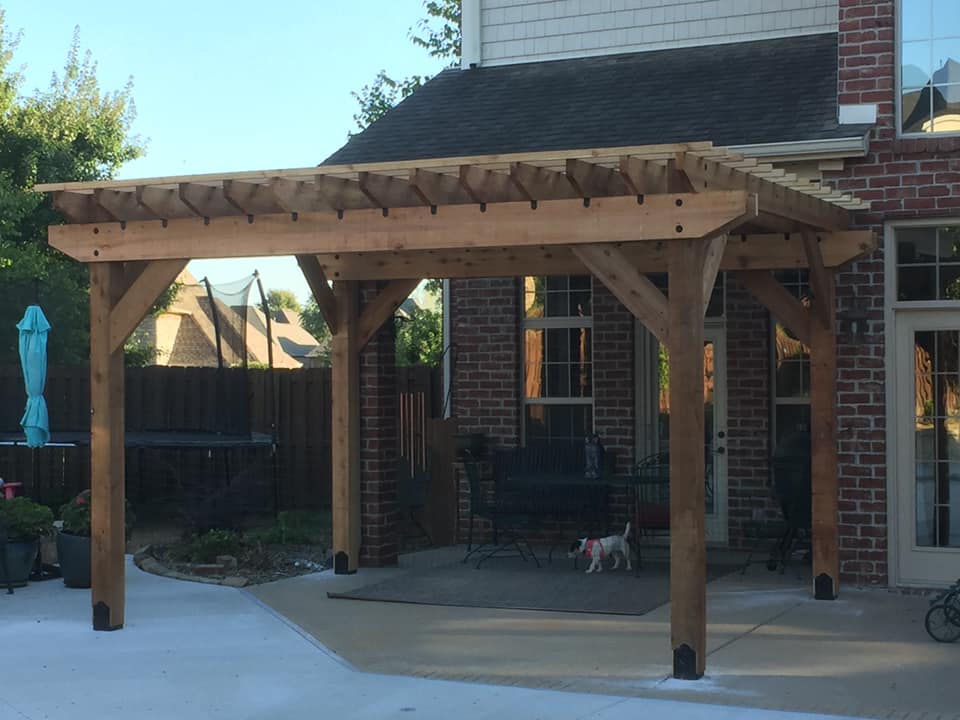 patio covering done by a modern touch