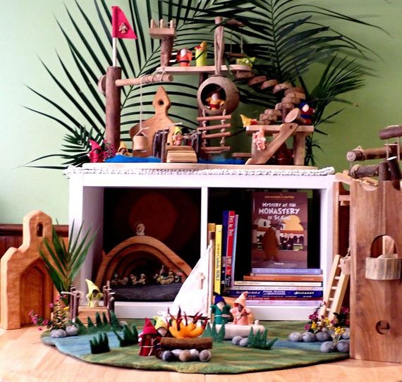A book called homestead sits on a shelf with other books