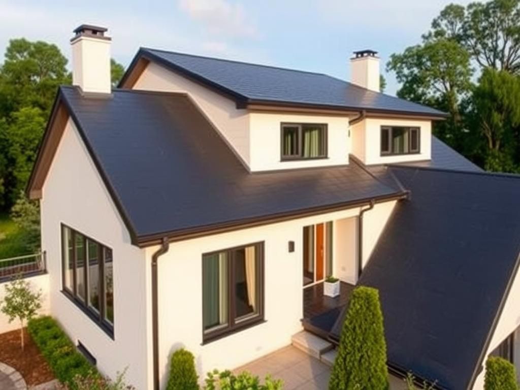 Colonial home with Vermont green slate roof in Bergen County, New Jersey