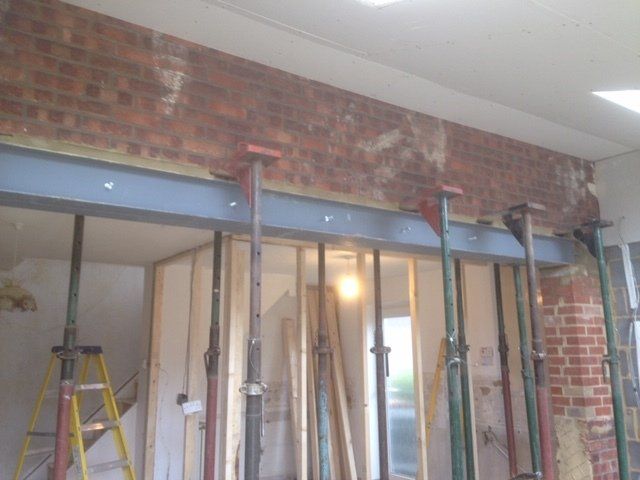 Taken walling out to make rooms into one ...