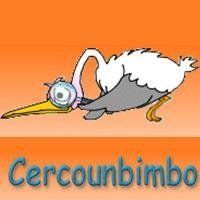 Un cartone animato di uno struzzo che indossa le cuffie su uno sfondo arancione.