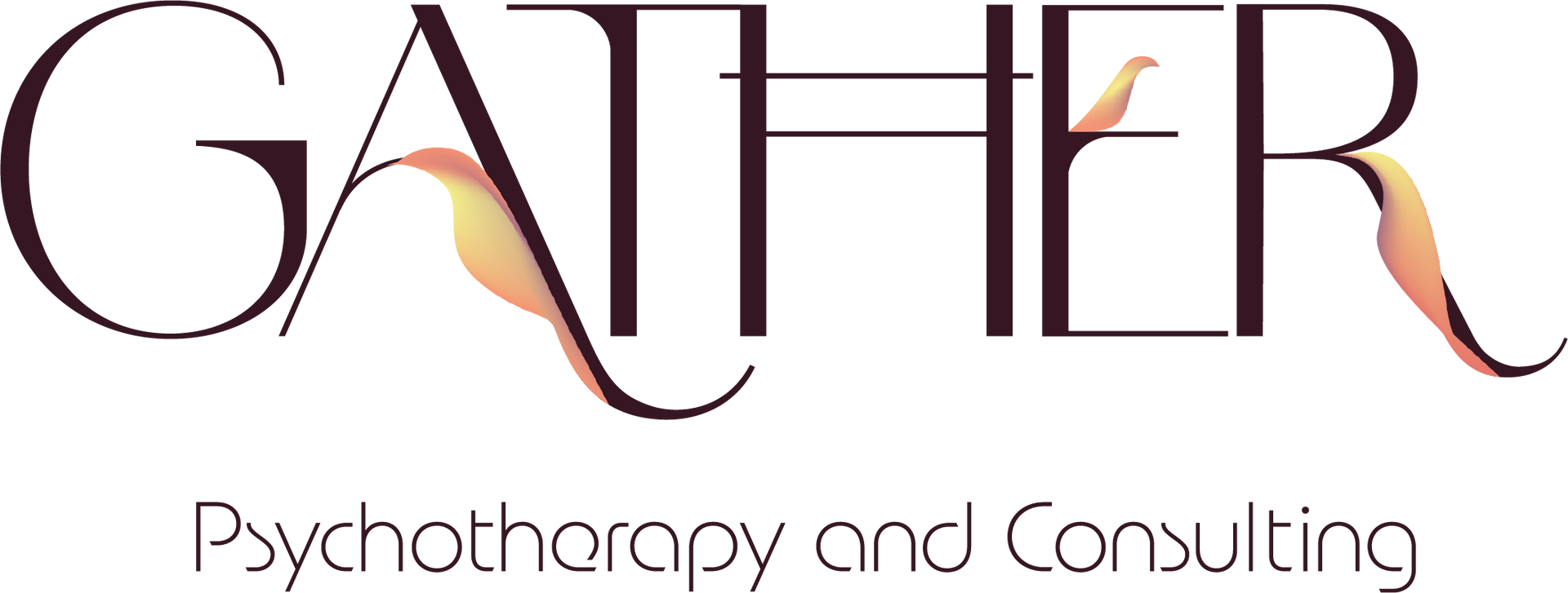 Gather Psychotherapy and Consulting white logo