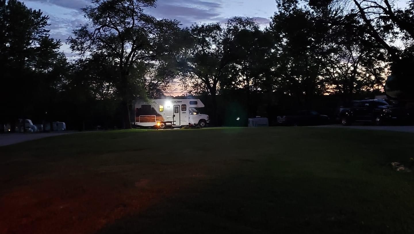 camper at night