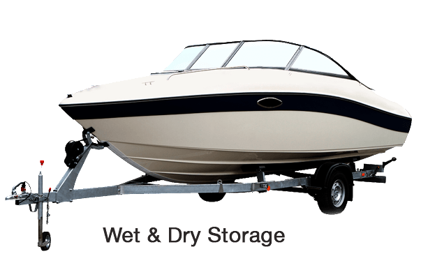 Boat on Trailer at Hidden Harbour Marina