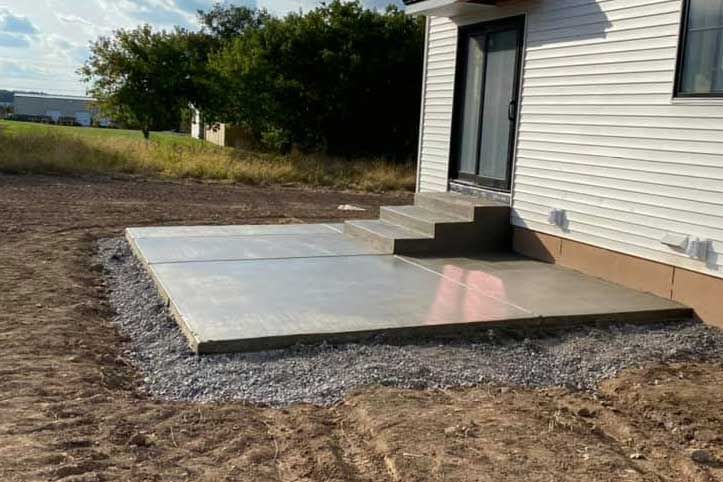 concrete patio