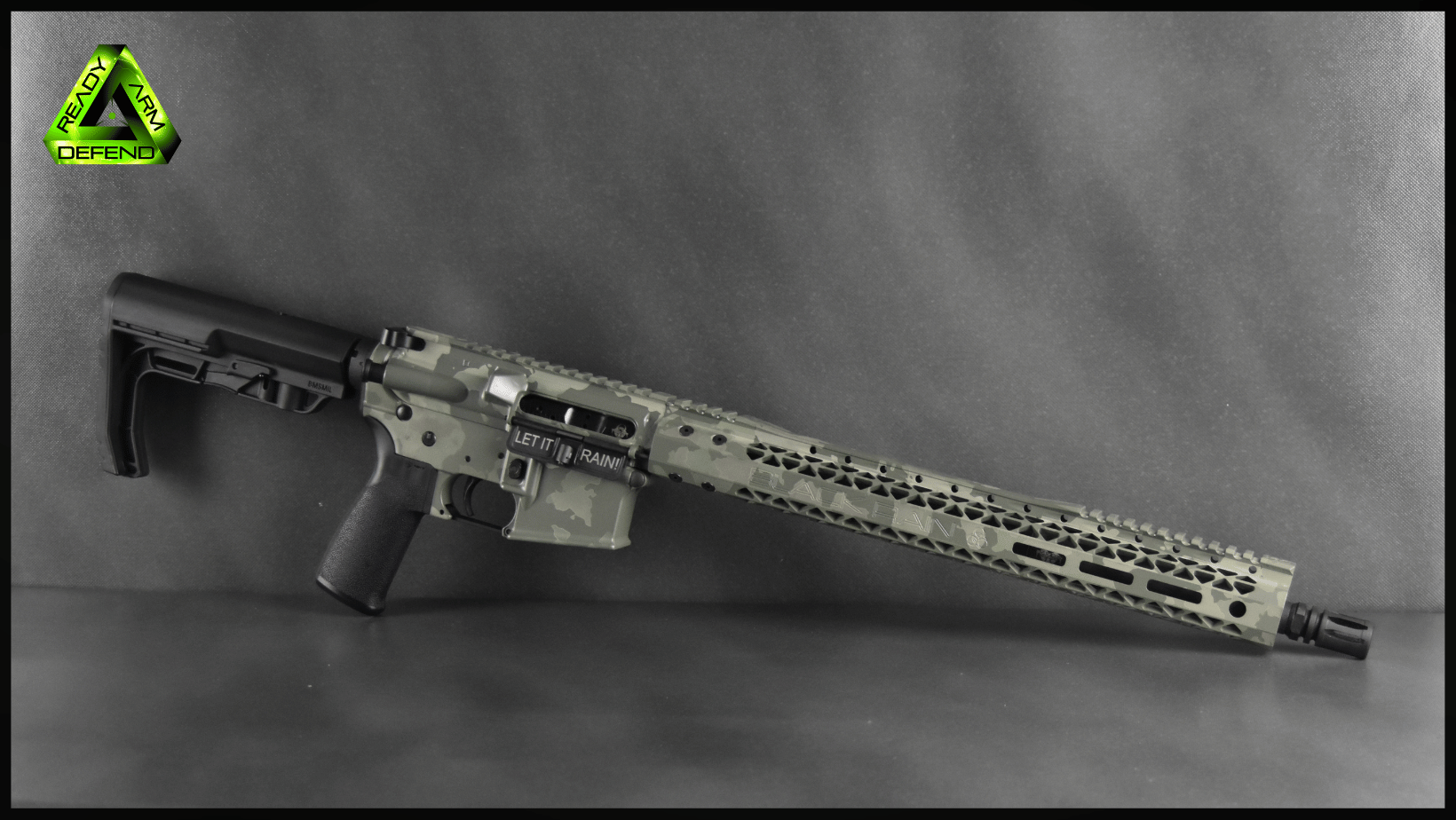 Ready Arm Defend, Black Rain Ordnance, Spec 15 Jungle Camo