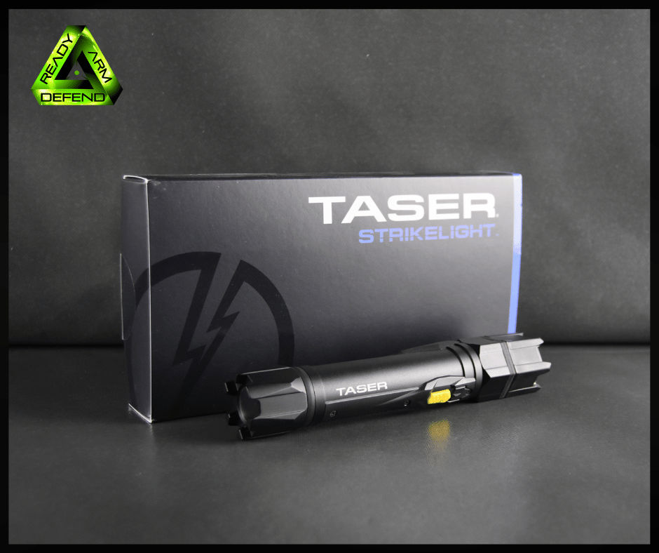 Ready Arm Defend, Taser, Strikelight
