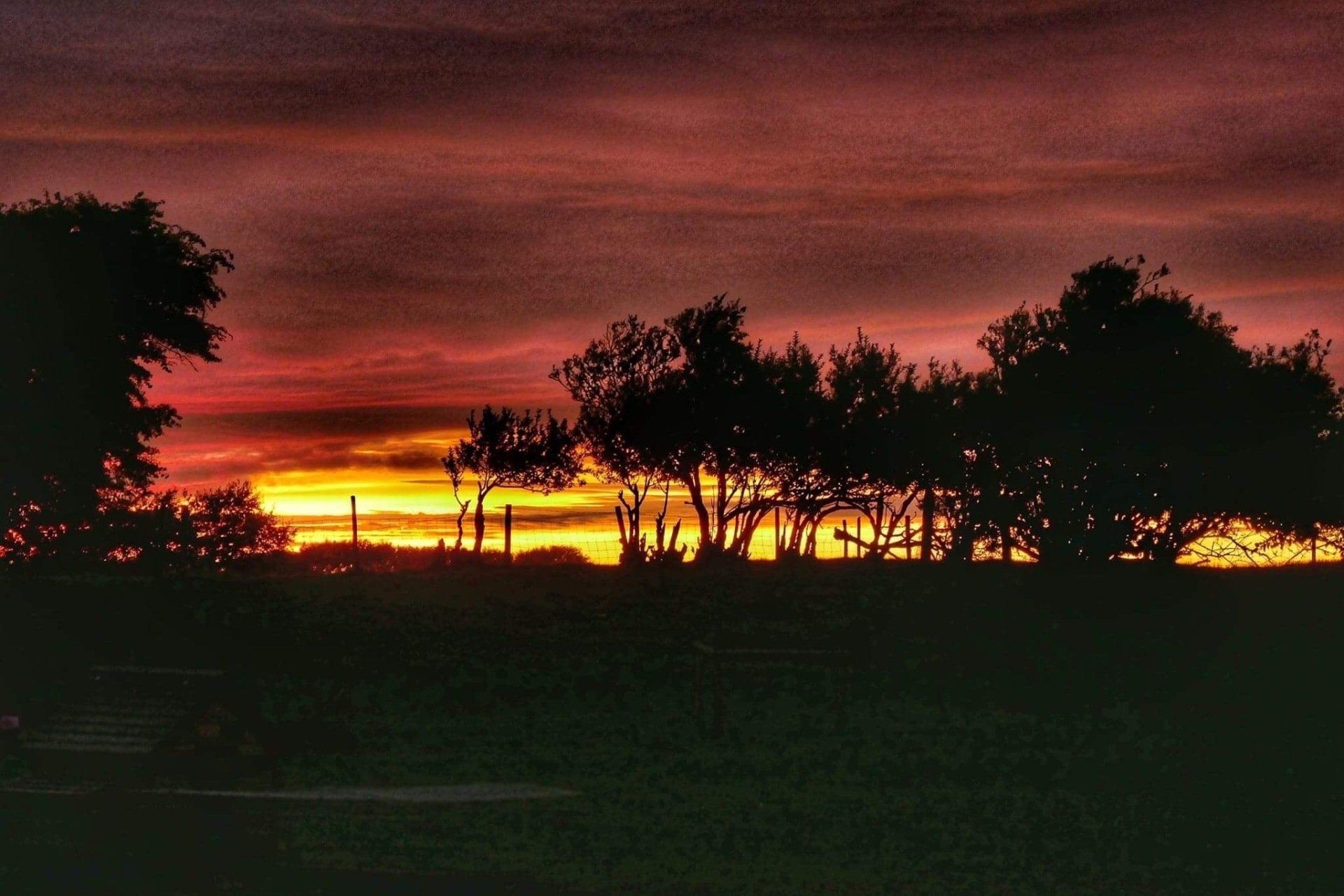 Sunset over Camber Sands