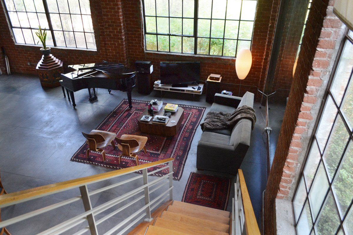 7+Bridge Lofts Living Space