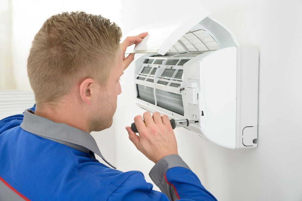 installing an air conditioner