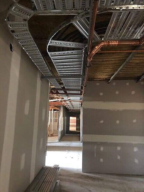 New plumbing installed in a ceiling of a building in Kurri Kurri