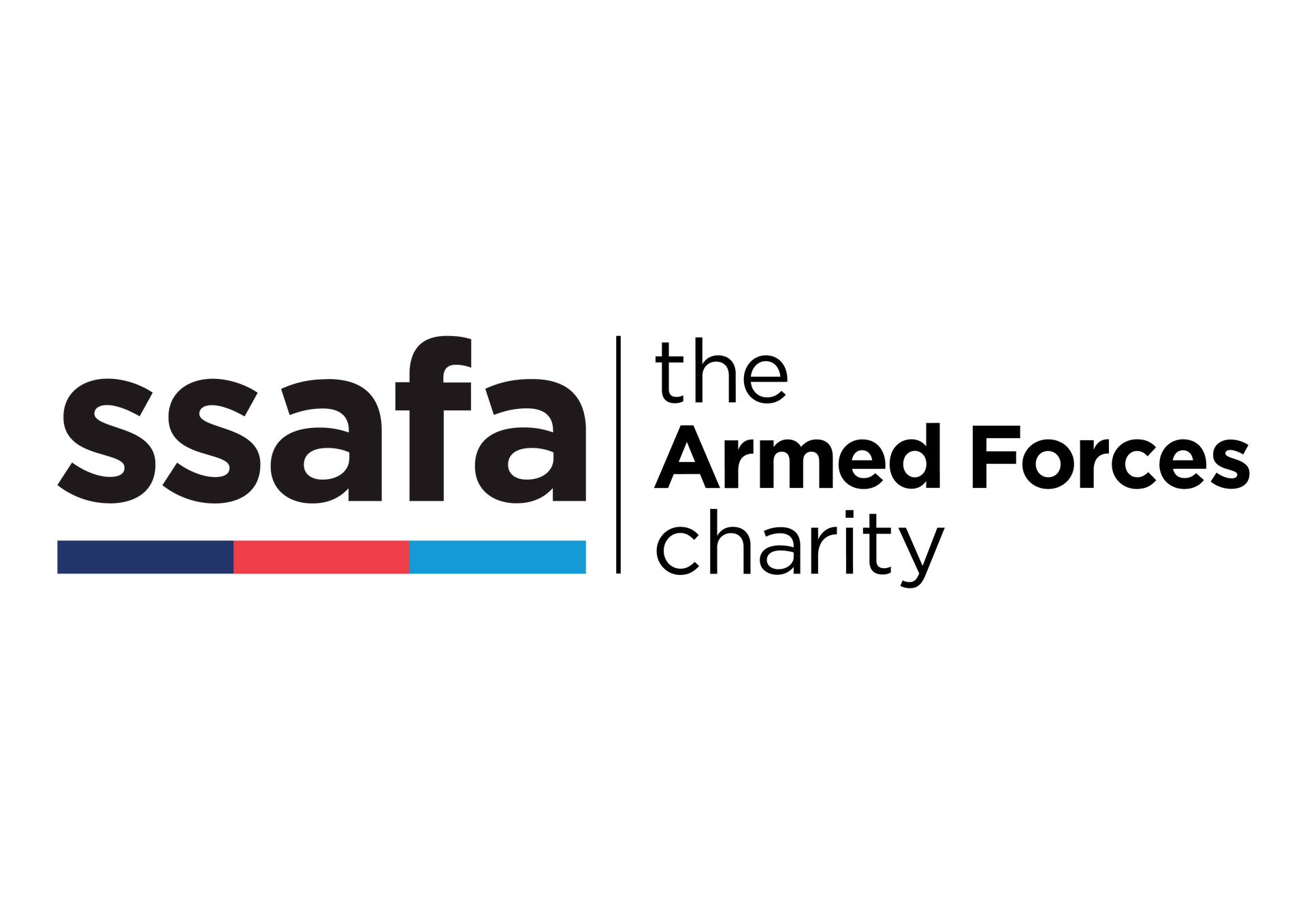 The logo for the armed forces charity is on a white background.