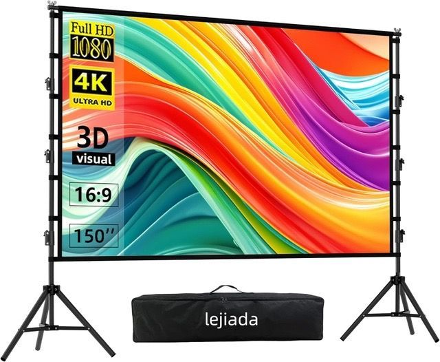 Projector with Portable Screen