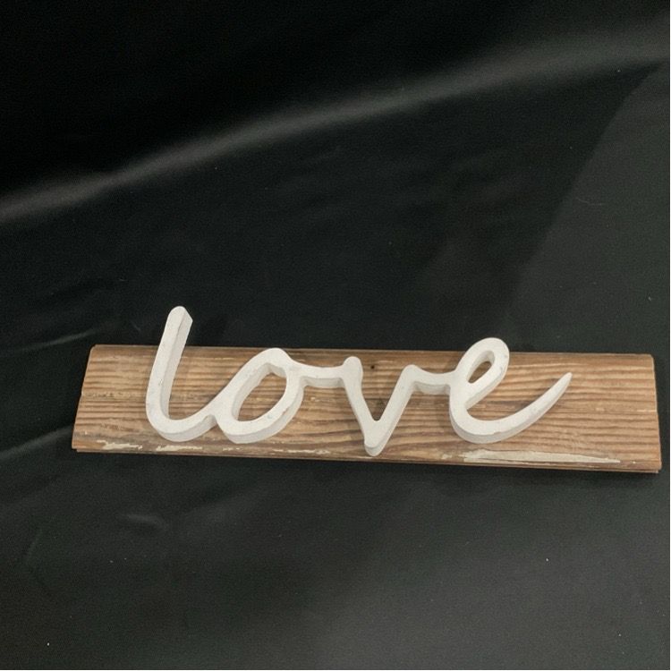 Love sign wooden
