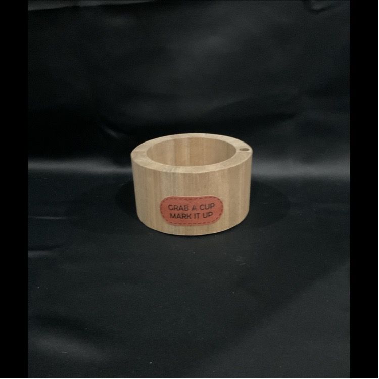 Wooden Cup Holder / Mark Your Cup