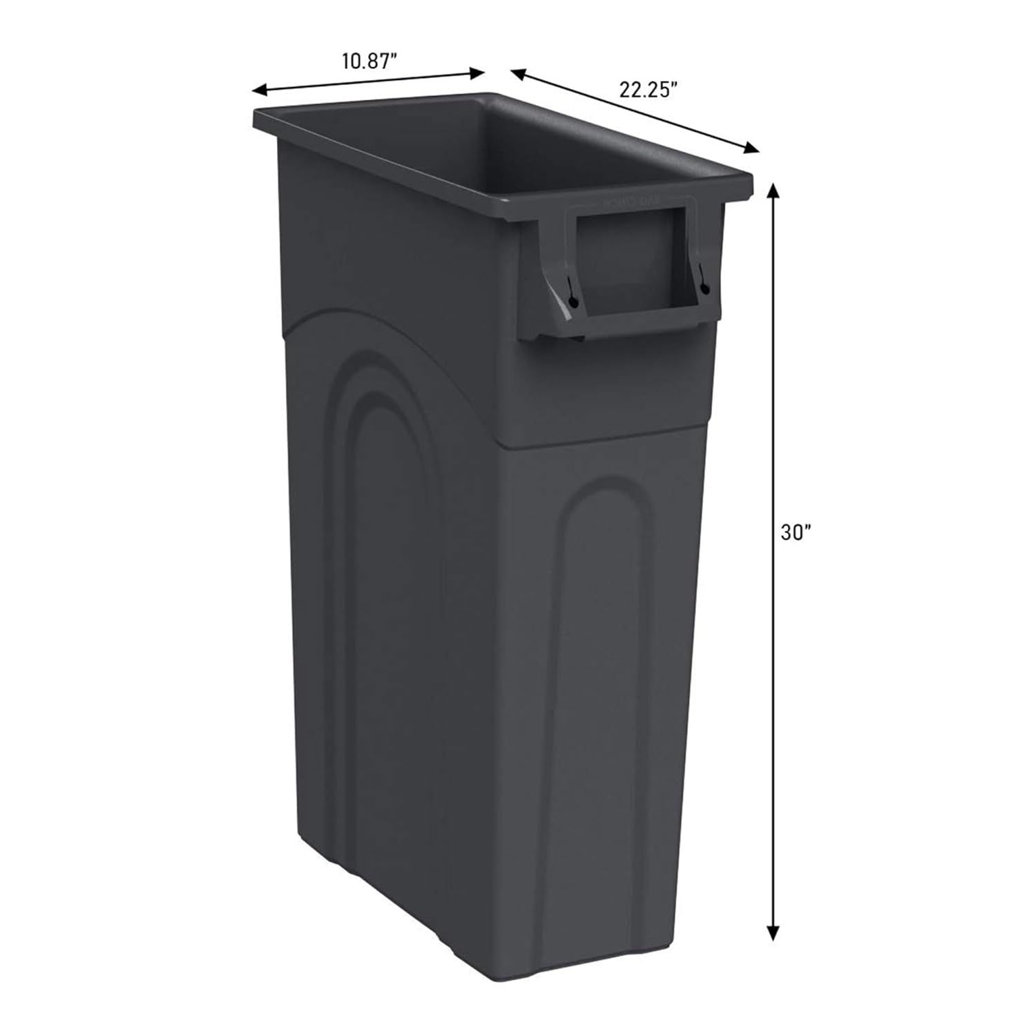 Trash Can 23 Gal. with 3 Trash Bags