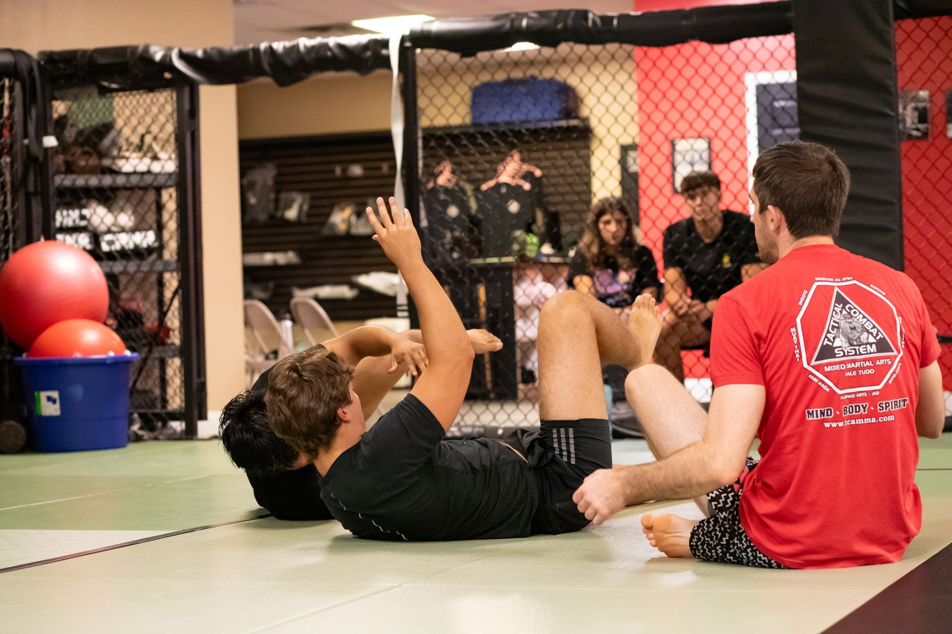 Beginners drilling Jiu-Jitsu technique at Mason Dixon Jiu-Jitsu in East Chambersburg, PA to build fitness and confidence