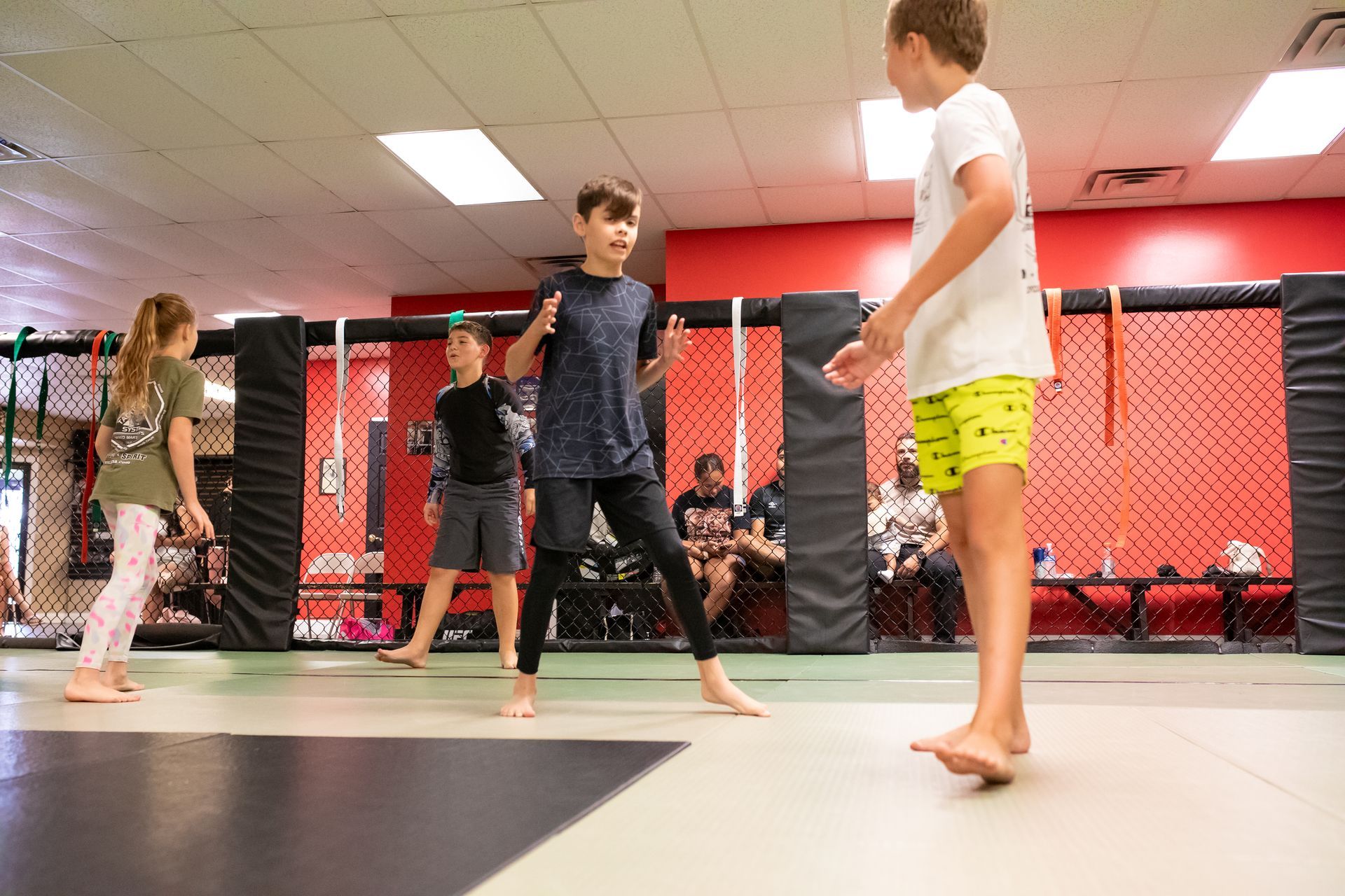 Beginners practice Jiu-Jitsu drills at Mason Dixon Jiu-Jitsu in East Chambersburg, PA to build calm confidence