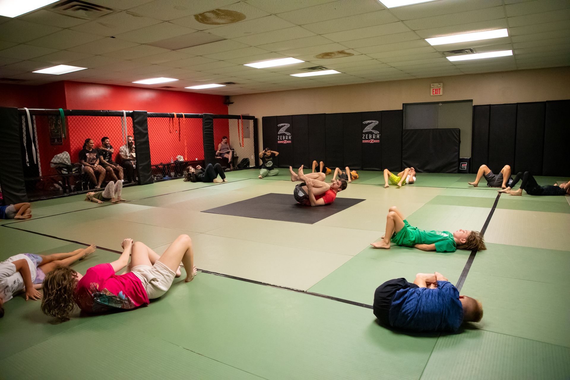 Students practicing controlled Jiu-Jitsu drills at Mason Dixon Jiu-Jitsu in East Chambersburg, PA.