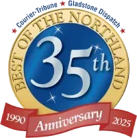 A logo for the 33rd anniversary of the northland