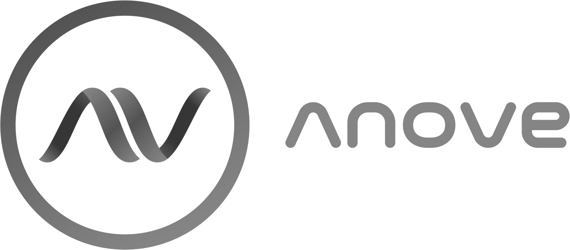 Een cirkelvormig logo met daarin de letters