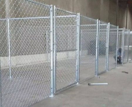 chain link fence in warehouse - chain link fence contractor