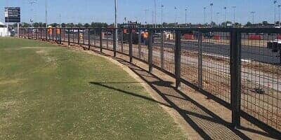 gate for sports field - commercial iron fences & gates
