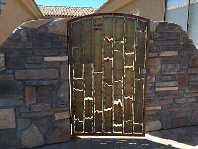 wood and iron gate - iron gate contractor in Glendale, AZ