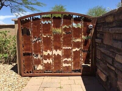 rusted iron gate - iron gate contractor in Glendale, AZ