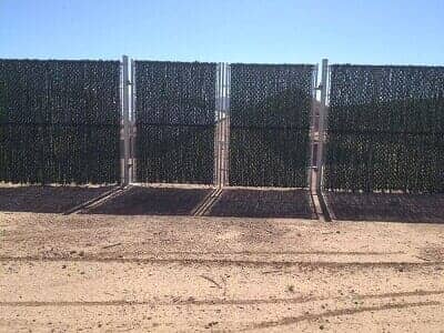 chain link fence with wind screen - chain link fence contractor