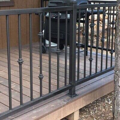 iron fence on porch - fence contractor in glendale, az