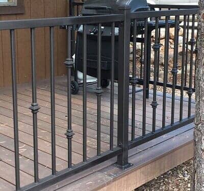 black metal gate - residential iron fence contractor