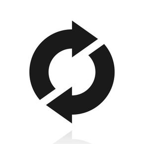 Icon of two circular arrows symbolizing refresh or continuous cycle