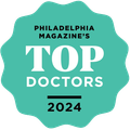 Philadelphia magazine 's top doctors badge for 2024