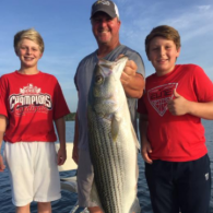 boys fishing with their dad