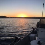 sunset fishing trip