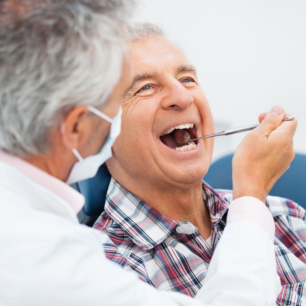 Senior Guy With Healthy Gums — Sarasota, FL — Sterling Dental