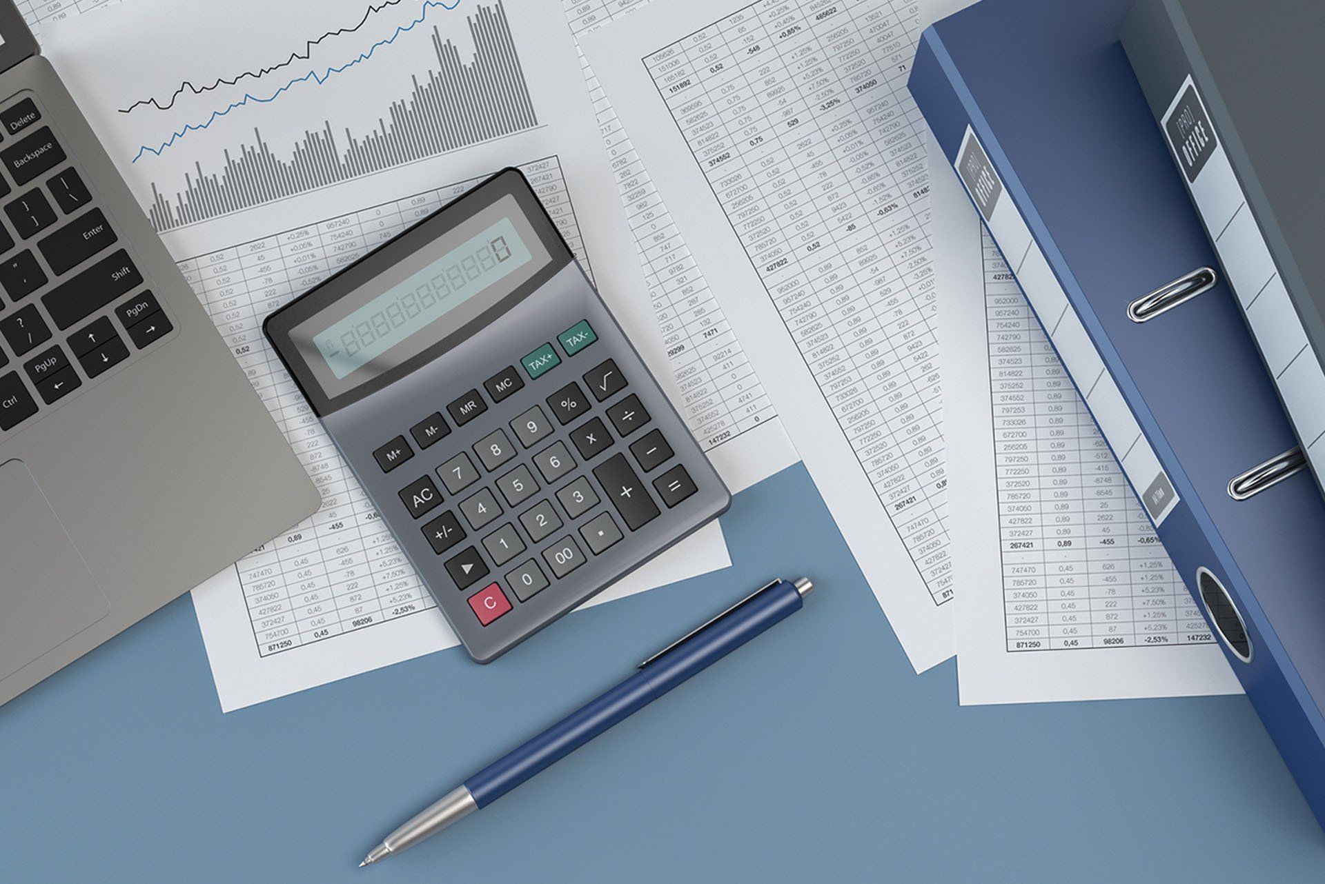 Calculator, Laptop and Business Papers — Temecula, CA — Copeland and Benner CPA