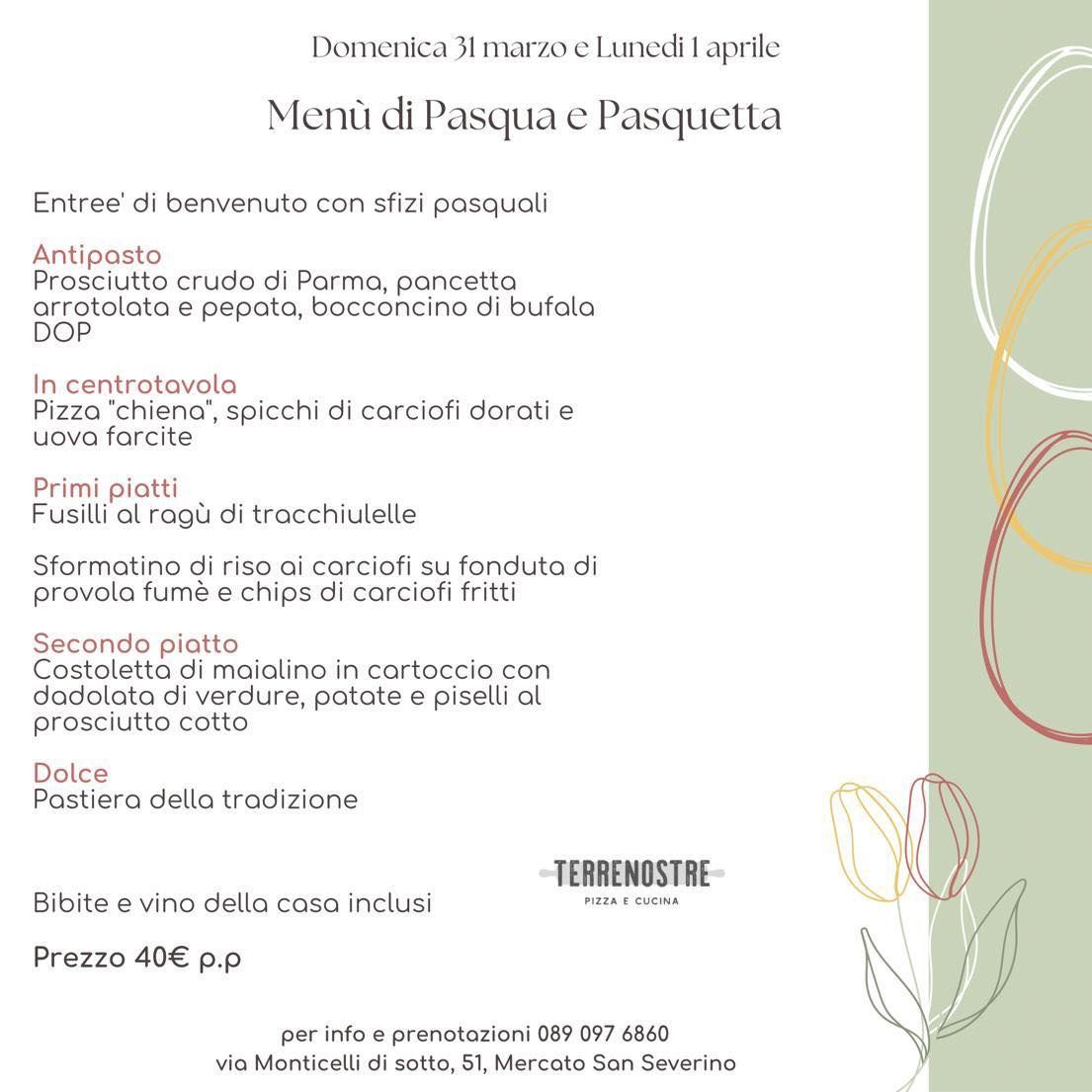 Menù di Pasqua