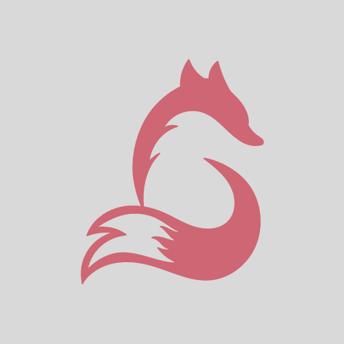 A pink fox with a long tail on a white background — Tampa, FL — Garvin Accounting Solutions