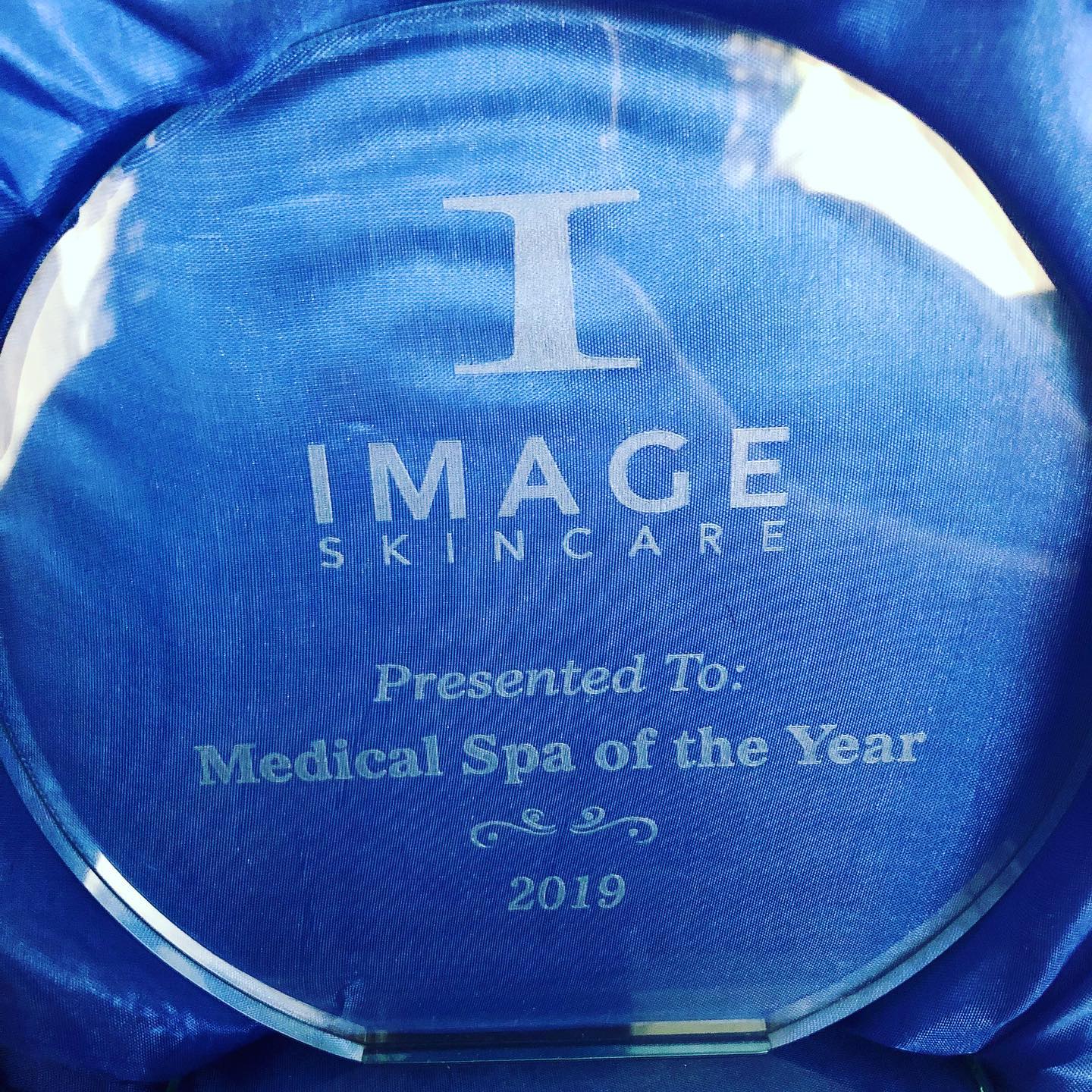 Image skincare presented to medical spa of the year in 2019