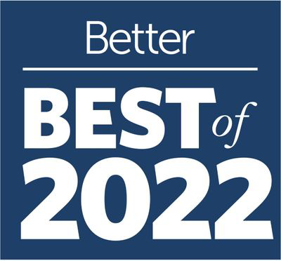 A blue sign that says `` better best of 2022 ''